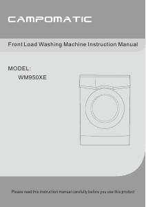 Handleiding Campomatic WM950XE Wasmachine