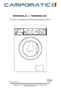 Handleiding Campomatic WM80LW Wasmachine