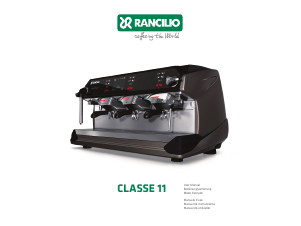Manual Rancilio Classe 11 Coffee Machine