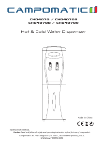 Handleiding Campomatic CHD4070B Waterdispenser