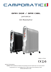 Manual Campomatic OFR13BL Heater