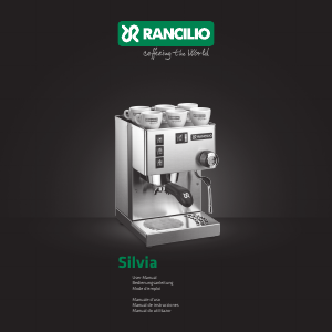 Manual de uso Rancilio Silvia Máquina de café