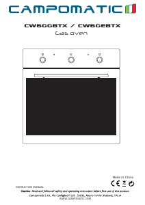 Manual Campomatic CW6GEBTX Oven