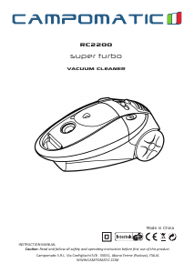 Manual Campomatic RC2200 Vacuum Cleaner