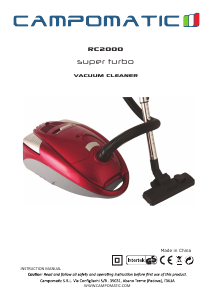 Manual Campomatic RC2000 Vacuum Cleaner