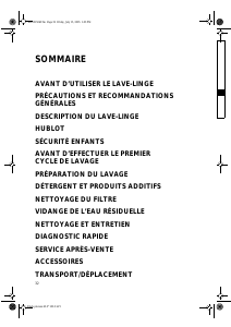 Mode d’emploi Bauknecht LCD 9567 Lave-linge