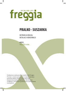 Instrukcja Freggia WDOD1496 Pralka