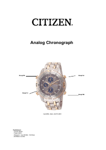 Bedienungsanleitung Citizen 6850 Calibre Uhrwerk