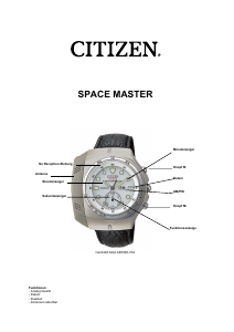Bedienungsanleitung Citizen 84xx Calibre Uhrwerk