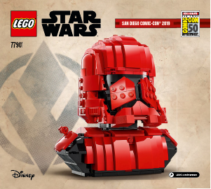 Manual Lego set 77901 Star Wars Sith trooper bust