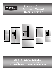 Mode d’emploi Maytag MFT2574DEE Réfrigérateur combiné