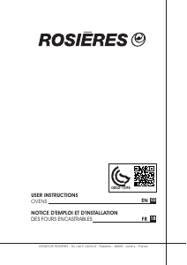 Manual Rosières RFS 83 DSIN Oven