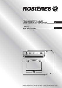 Manual Rosières RFT 5577 RBV Oven