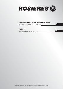 Mode d’emploi Rosières RFL54GVIN/1 Four