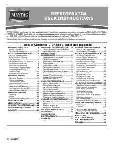 Manual de uso Maytag MSB26C6MDE Frigorífico combinado