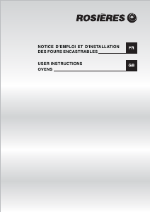 Handleiding Rosières RFP 358 IN Oven
