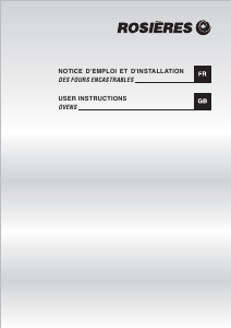Manual Rosières RFI 4353 IN SY Oven