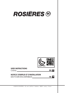 Mode d’emploi Rosières RFS 83 DSIN/E Four