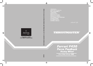 Manual Thrustmaster Ferrari F430 Force Feedback Controlador do jogo