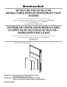 Manual KitchenAid KXD4630YSS Cooker Hood