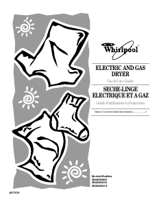 Manual Whirlpool AWZ 481 E Dryer