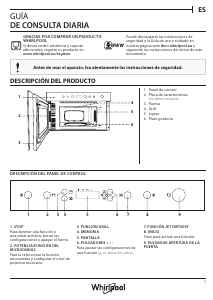 Manual de uso Whirlpool AMW 4920/NB Microondas