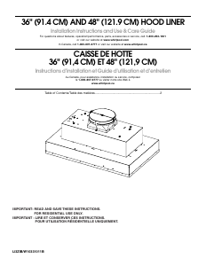 Mode d’emploi KitchenAid UXL6036YSS Hotte aspirante