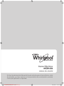Manual de uso Whirlpool AKZM 756IX Horno