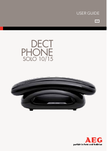 Handleiding AEG Solo 10 Draadloze telefoon
