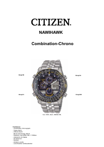 Bedienungsanleitung Citizen C300 Calibre Uhrwerk