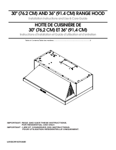 Mode d’emploi KitchenAid UXT5530AAS Hotte aspirante