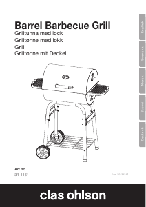 Bruksanvisning Clas Ohlson 31-1161 Utegrill