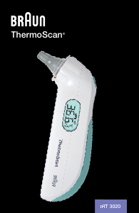 Manual Braun IRT 3020 ThermoScan Thermometer