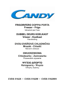 Εγχειρίδιο Candy CVDS 5162WH Ψυγειοκαταψύκτης