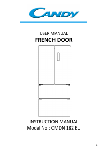 Manual de uso Candy CMDN 182 EU Frigorífico combinado