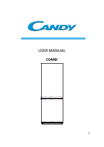 Handleiding Candy CMCN 5172 W Koel-vries combinatie