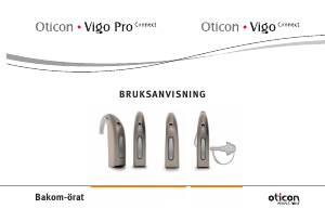 Bruksanvisning Oticon Vigo Pro Hörapparat