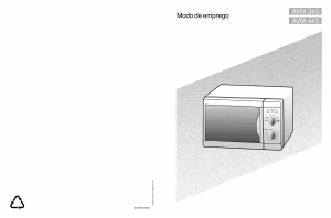 Manual Whirlpool AVM 340/WP/WH Micro-onda