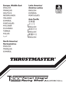 Manuale Thrustmaster T300 Ferrari Gamepad
