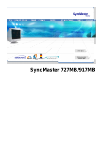 사용 설명서 삼성 727MB SyncMaster 모니터