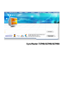 사용 설명서 삼성 737MB SyncMaster 모니터