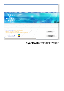 사용 설명서 삼성 753DF SyncMaster 모니터