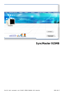 사용 설명서 삼성 915MB SyncMaster 모니터