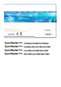 사용 설명서 삼성 CD173B SyncMaster 모니터