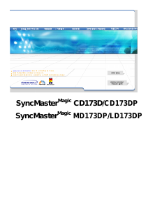 사용 설명서 삼성 CD173DP SyncMaster 모니터