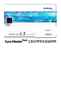사용 설명서 삼성 CD177FP SyncMaster 모니터