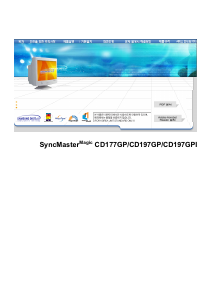 사용 설명서 삼성 CD177GP SyncMaster 모니터