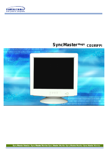 사용 설명서 삼성 CD195FPi SyncMaster 모니터