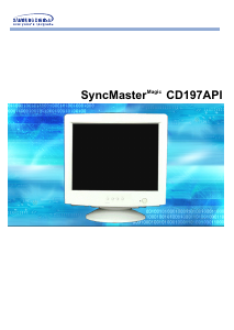 사용 설명서 삼성 CD197API SyncMaster 모니터