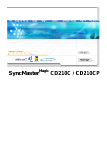 사용 설명서 삼성 CD210CP SyncMaster 모니터